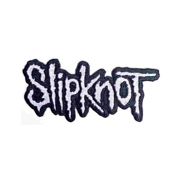 画像1: Slipknot アイロンパッチ／ワッペン スリップノット Cut Out Logo Black (1)