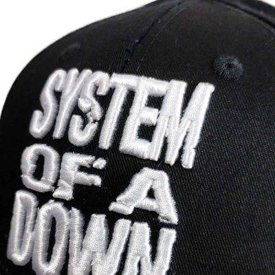 画像1: System Of A Down スナップバックキャップ システム・オブ・ア・ダウン Stacked Logo