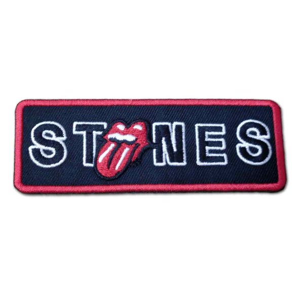 画像1: The Rolling Stones アイロンパッチ／ワッペン ザ・ローリング・ストーンズ Bordered No Filter Licks (1)