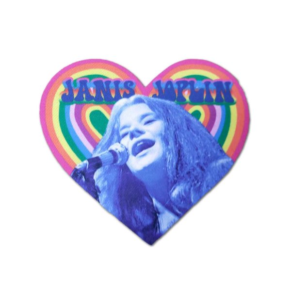 画像1: Janis Joplin パッチ／ワッペン ジャニス・ジョプリン Heart (1)