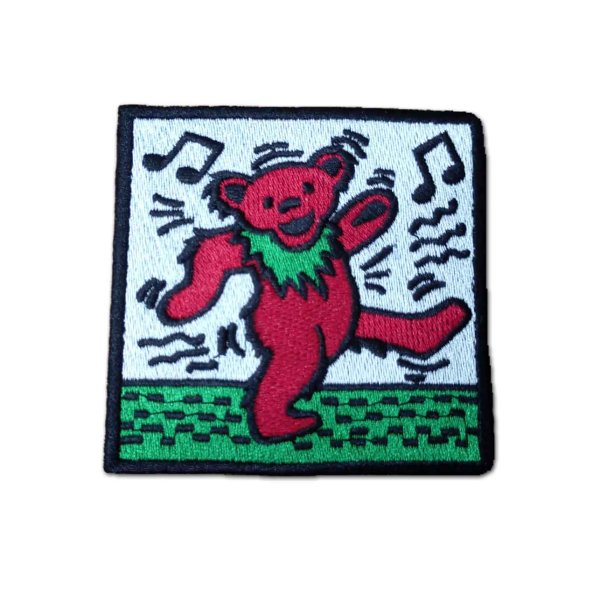 画像1: Grateful Dead アイロンパッチ／ワッペン グレイトフル・デッド Dancing Bear (1)