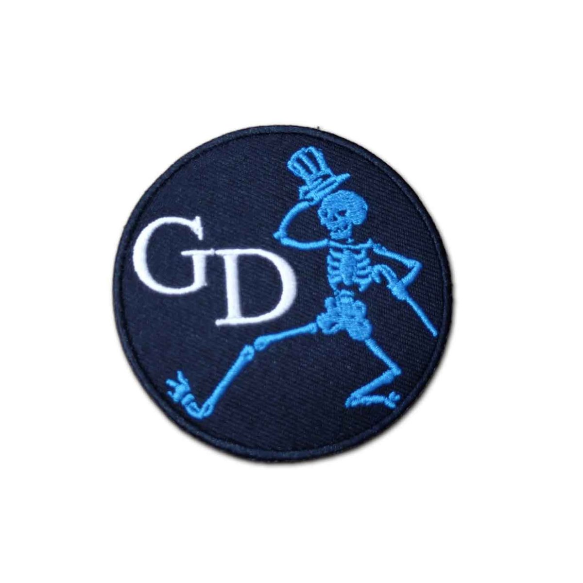 画像1: Grateful Dead アイロンパッチ／ワッペン グレイトフル・デッド Skeleton Circle (1)