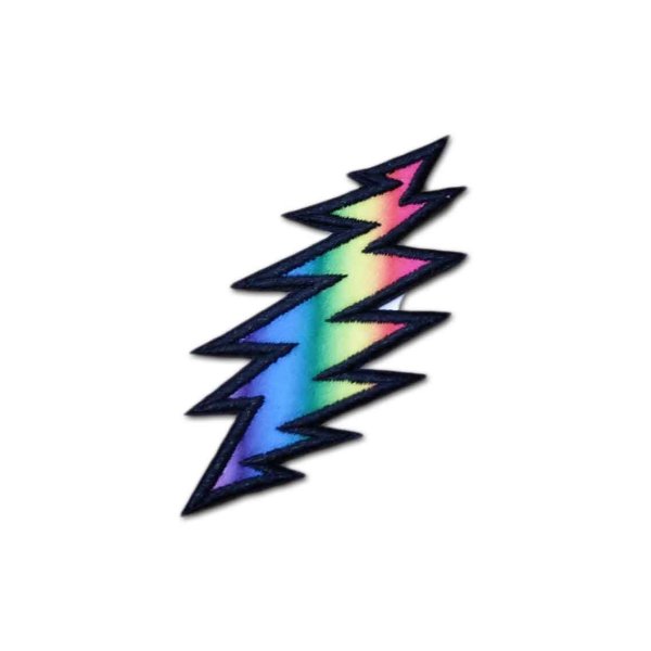 画像1: Grateful Dead アイロンパッチ／ワッペン グレイトフル・デッド Lightning Rainbow (1)