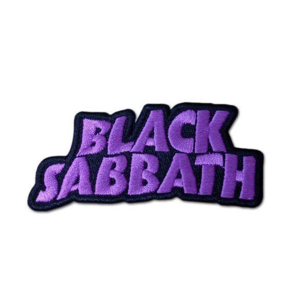 画像1: Black Sabbath アイロンパッチ／ワッペン ブラック・サバス Cut Out Wavy Logo (1)