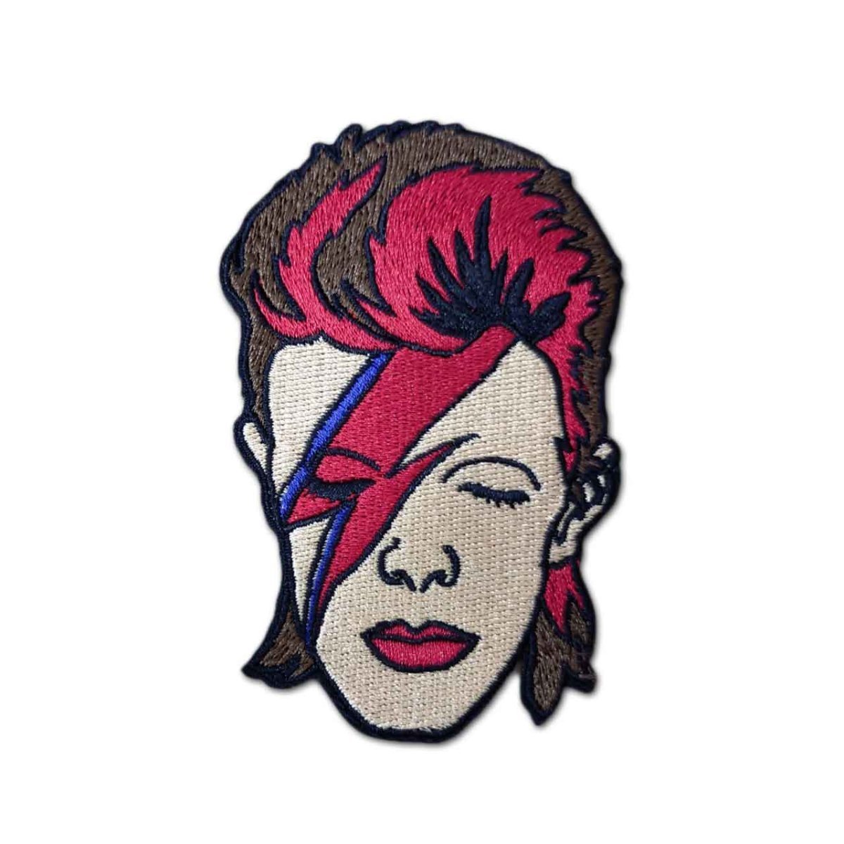 画像1: David Bowie アイロンパッチ／ワッペン デヴィッド・ボウイ Ziggy Face (1)