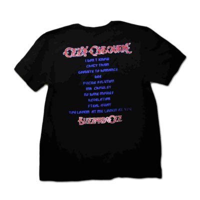 画像1: Ozzy Osbourne Tシャツ オジー・オズボーン Blizzard Of Ozz Tracklist