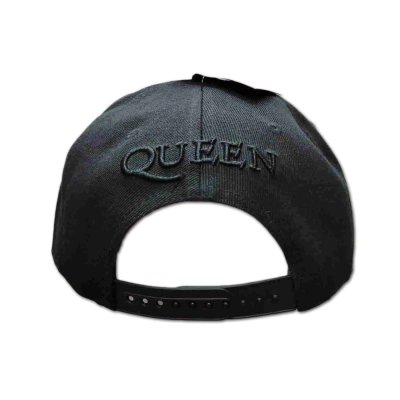 画像1: Queen スナップバックキャップ クイーン Crest BLACK