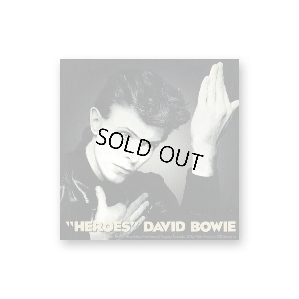 画像1: David Bowie ステッカー デヴィッド・ボウイ Heroes (1)
