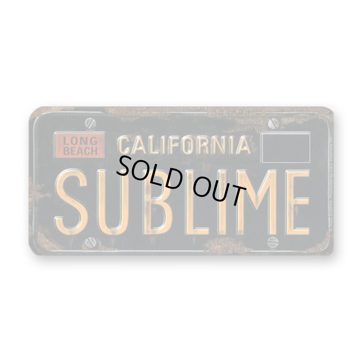 画像1: Sublime ステッカー サブライム License Plate (1)