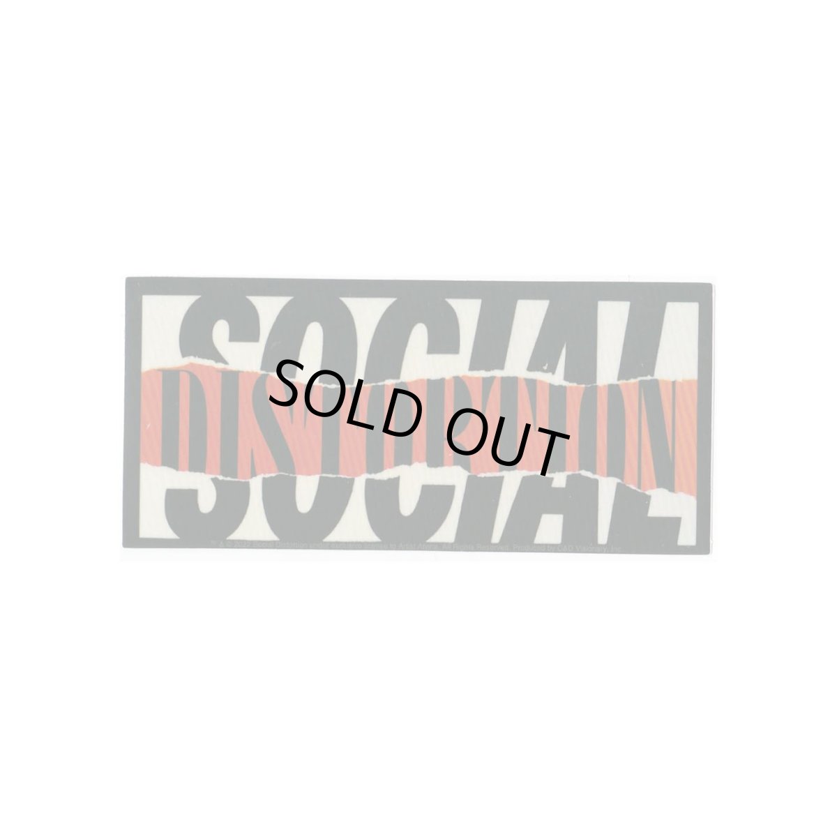 画像1: Social Distortion ステッカー ソーシャル・ディストーション Ripped Logo (1)