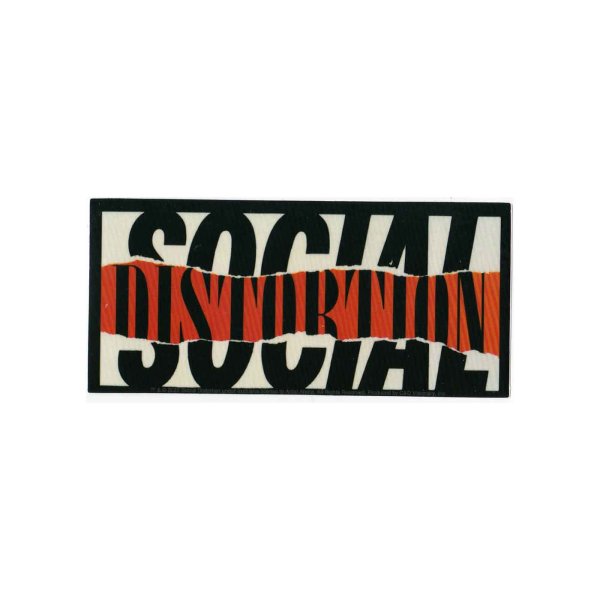 画像1: Social Distortion ステッカー ソーシャル・ディストーション Ripped Logo (1)