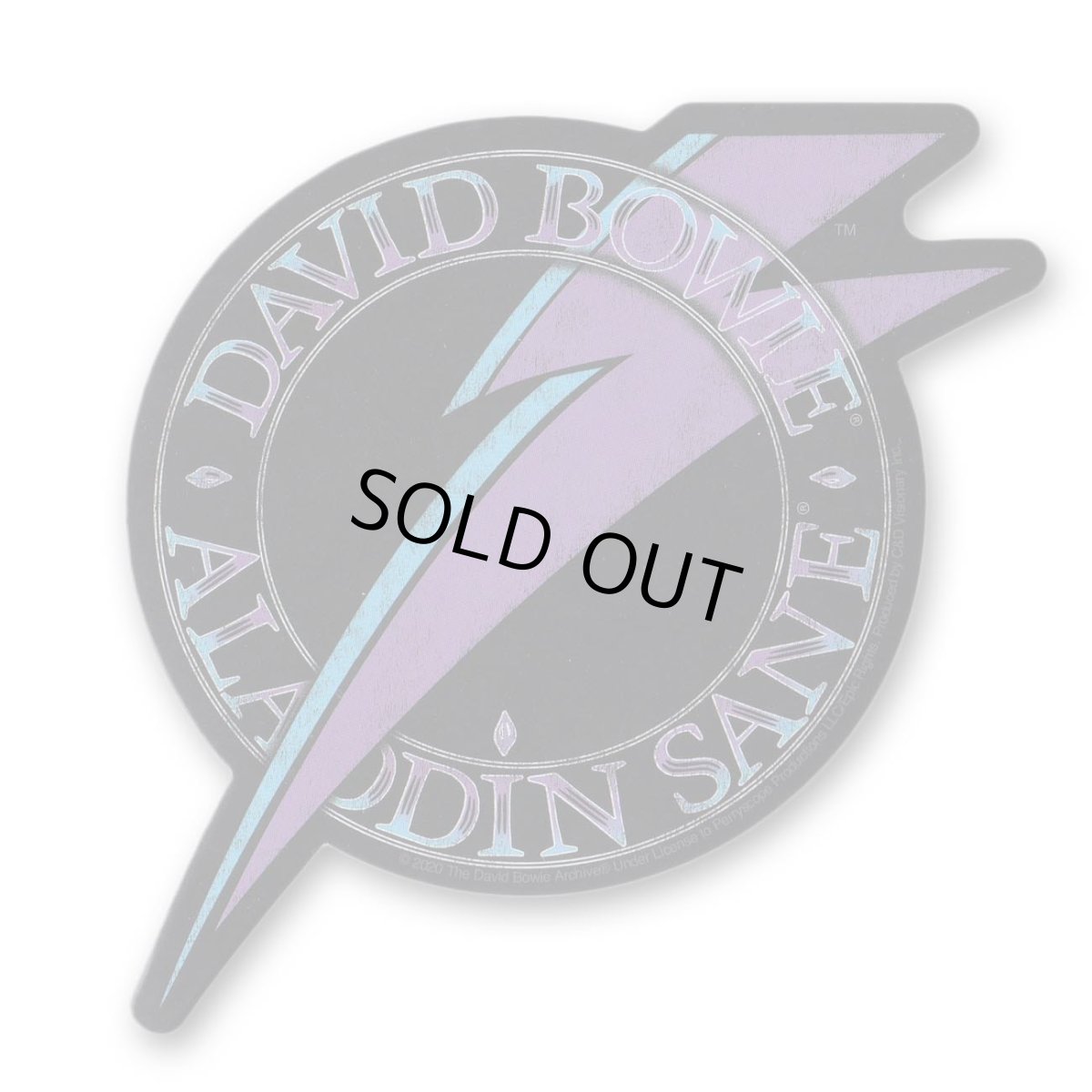 画像1: David Bowie ステッカー デヴィッド・ボウイ Aladdin Bolt (1)