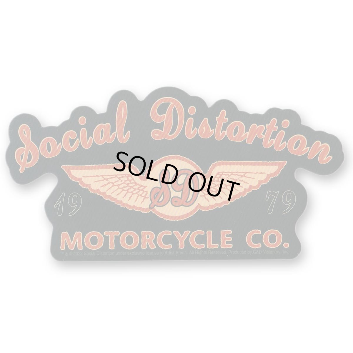 画像1: Social Distortion ステッカー ソーシャル・ディストーション Moto Logo (1)