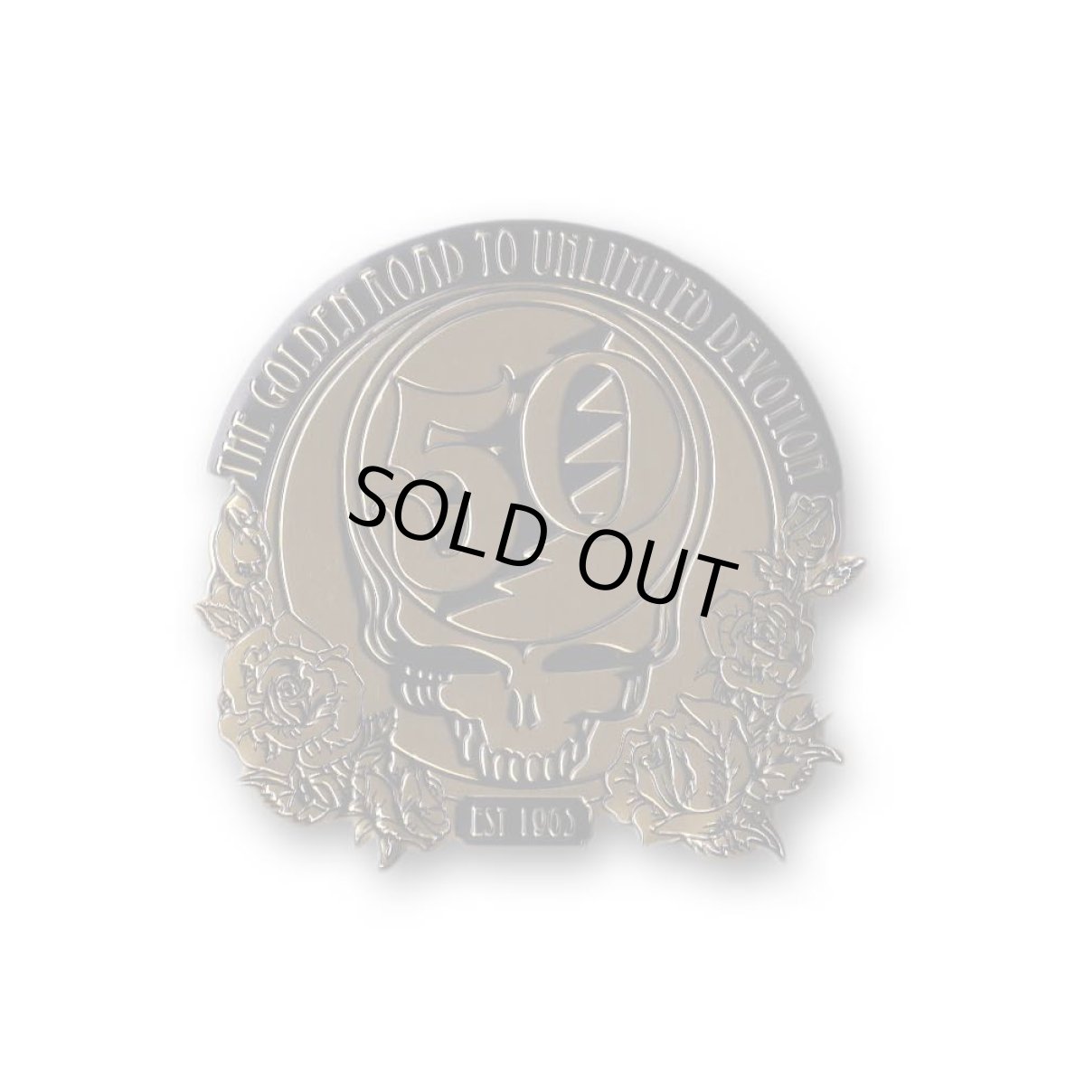 画像1: Grateful Dead メタルステッカー グレイトフル・デッド Gold 50th (1)