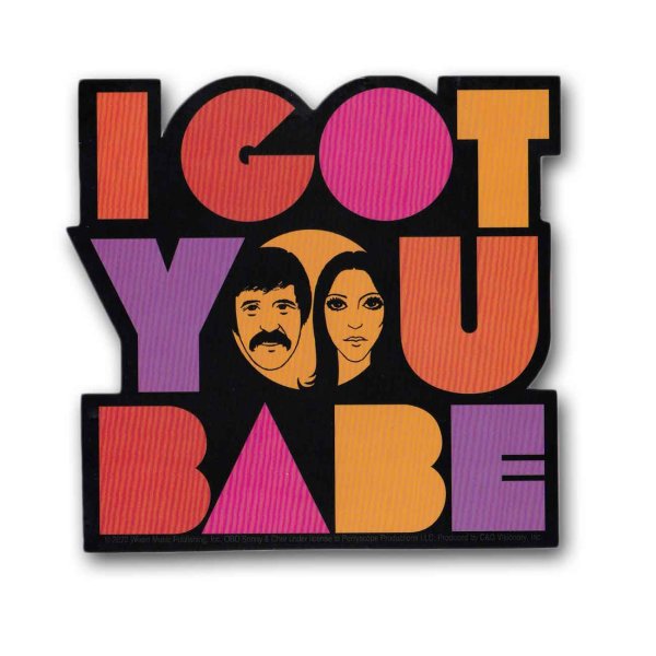 画像1: Sonny & Cher ステッカー ソニー＆シェール I Got You Babe (1)