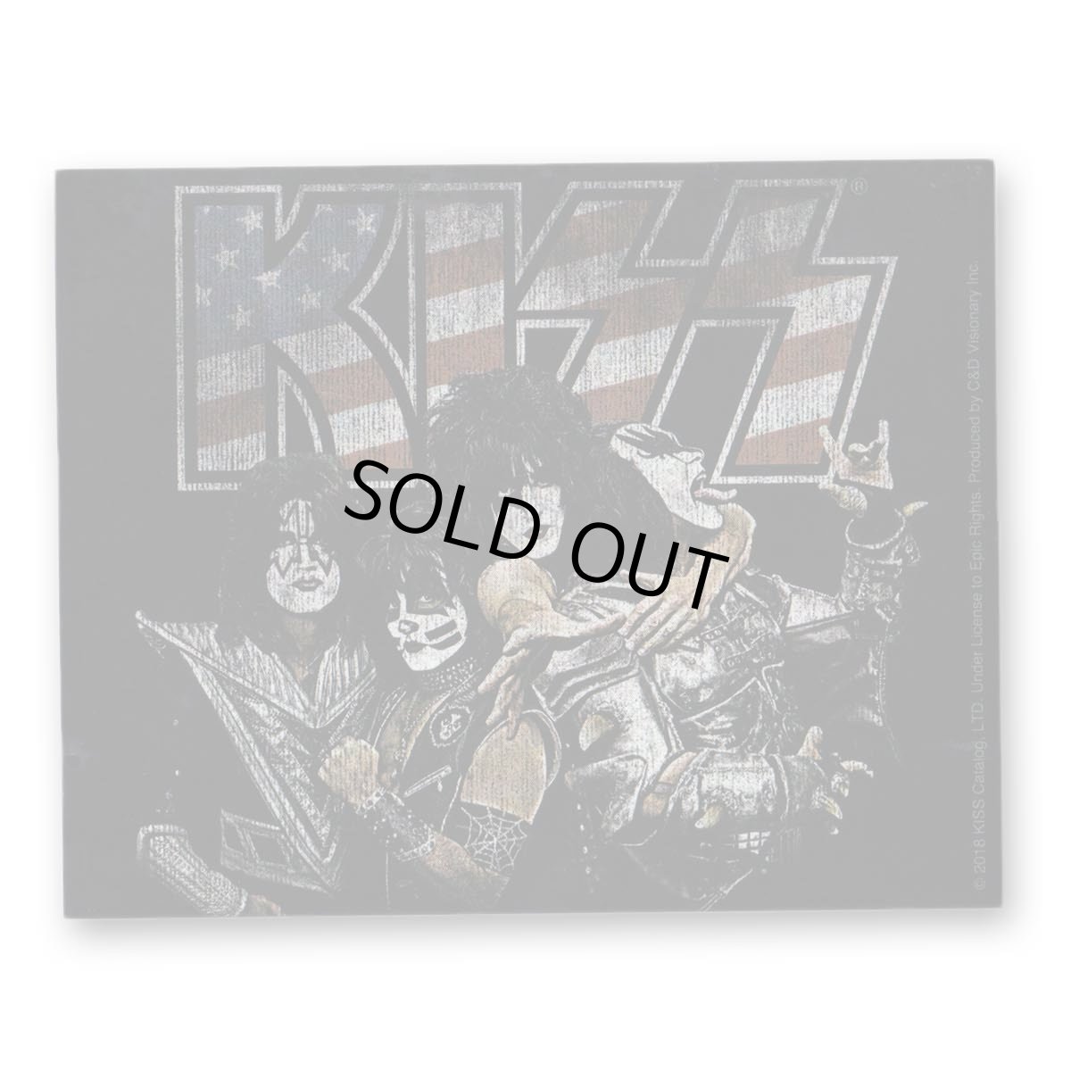 画像1: KISS ステッカー キッス Band Flag Logo (1)