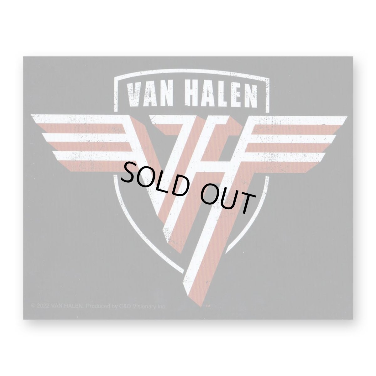 画像1: Van Halen ステッカー ヴァン・ヘイレン Shield Logo (1)