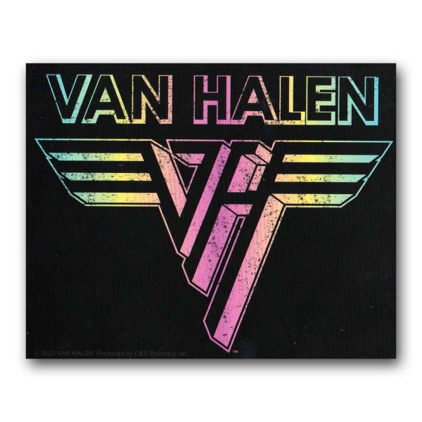 画像1: Van Halen ステッカー ヴァン・ヘイレン Rainbow Logo (1)