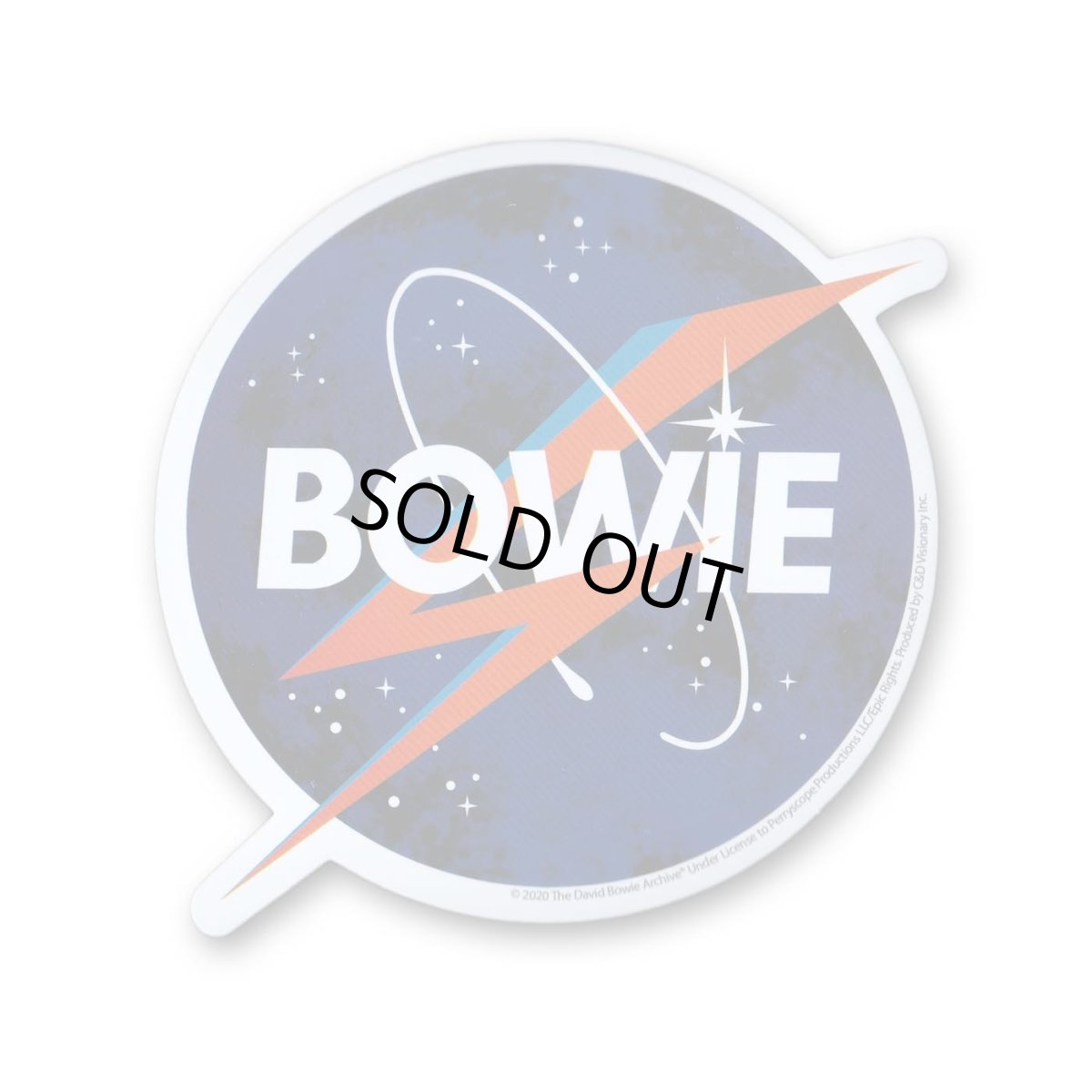画像1: David Bowie ステッカー デヴィッド・ボウイ NASA Bolt (1)