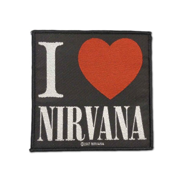 画像1: Nirvana パッチ／ワッペン ニルヴァーナ I Love (1)