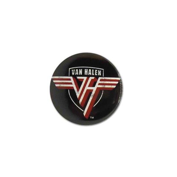 画像1: Van Halen 缶バッジ ヴァン・ヘイレン Shield Logo (1)