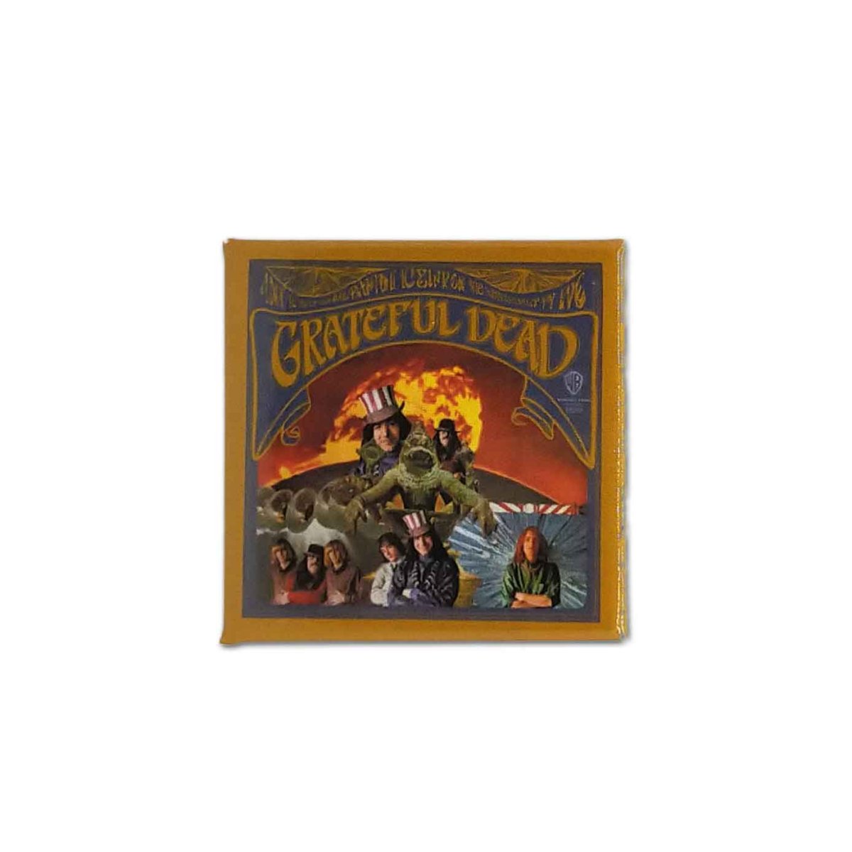 画像1: Grateful Dead スクエアバッジ グレイトフル・デッド 1st Album (1)
