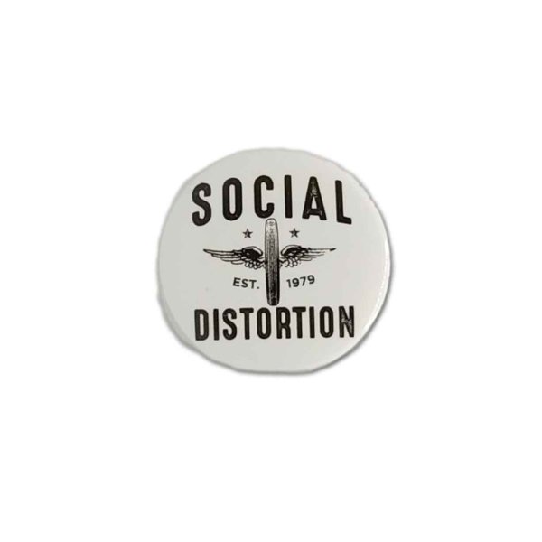 画像1: Social Distortion 缶バッジ ソーシャル・ディストーション Moto Wings (1)
