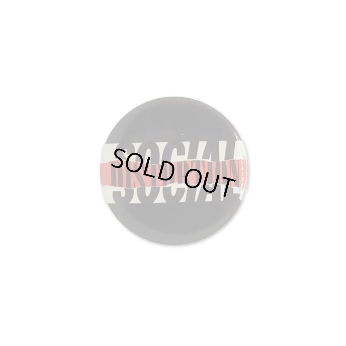 画像1: Social Distortion 缶バッジ ソーシャル・ディストーション Ripped Logo (1)