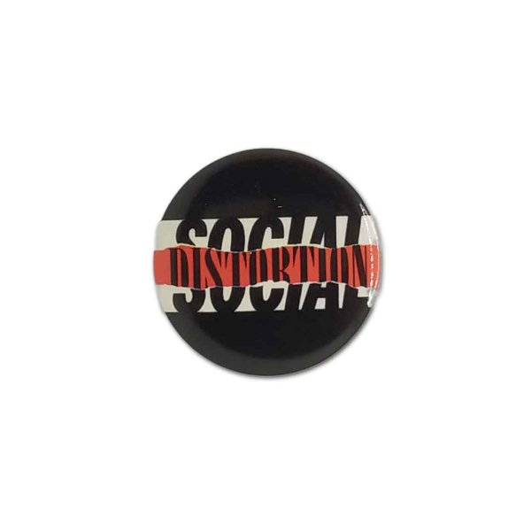 画像1: Social Distortion 缶バッジ ソーシャル・ディストーション Ripped Logo (1)