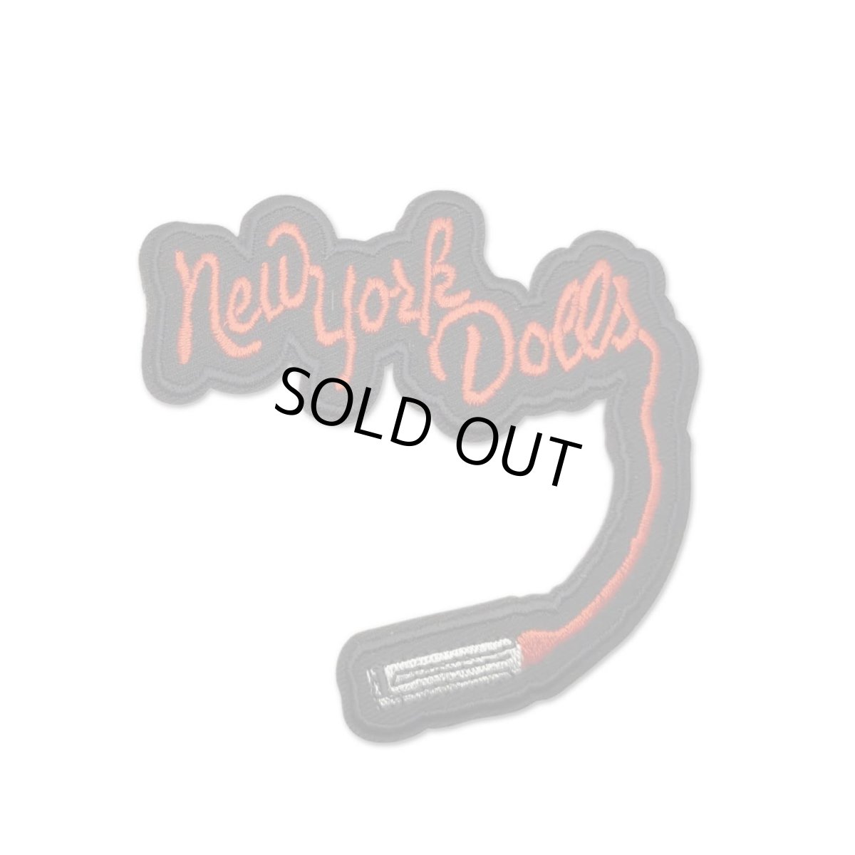 画像1: New York Dolls アイロンパッチ／ワッペン ニューヨーク・ドールズ Lipstick Logo (1)