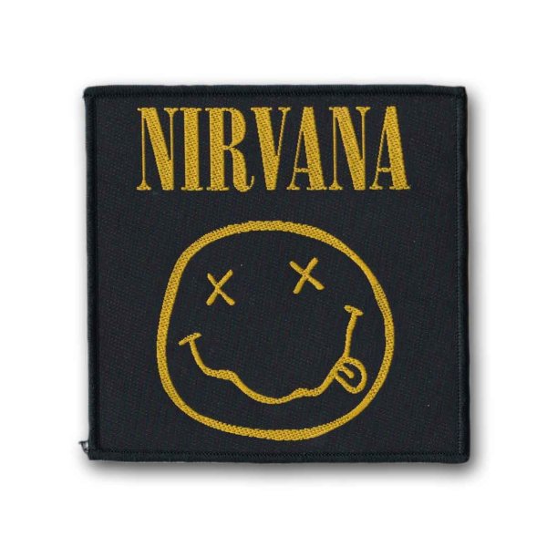 画像1: Nirvana パッチ／ワッペン ニルヴァーナ Smiley (1)