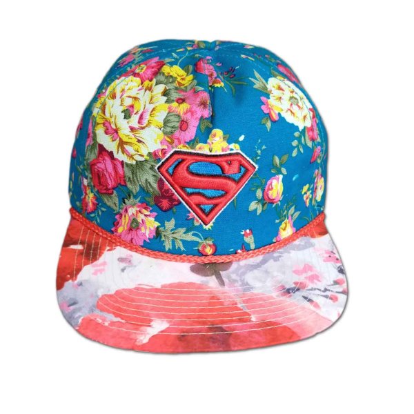 画像1: Superman スナップバックキャップ スーパーマン Floral (1)