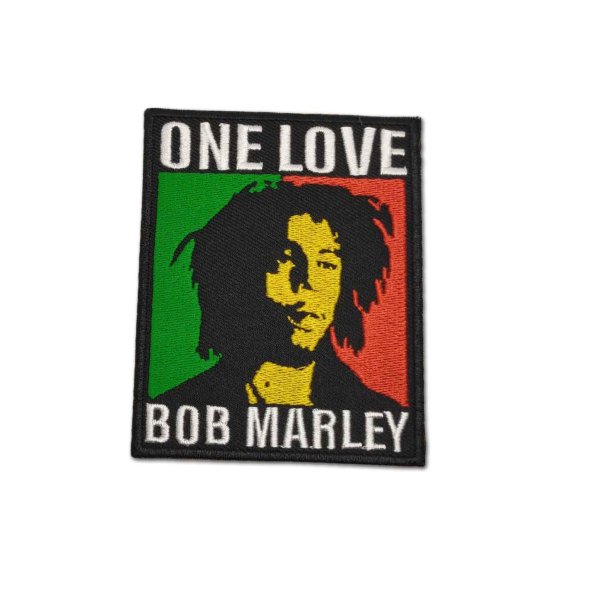 画像1: Bob Marley アイロンパッチ／ワッペン ボブ・マーリー One Love (1)