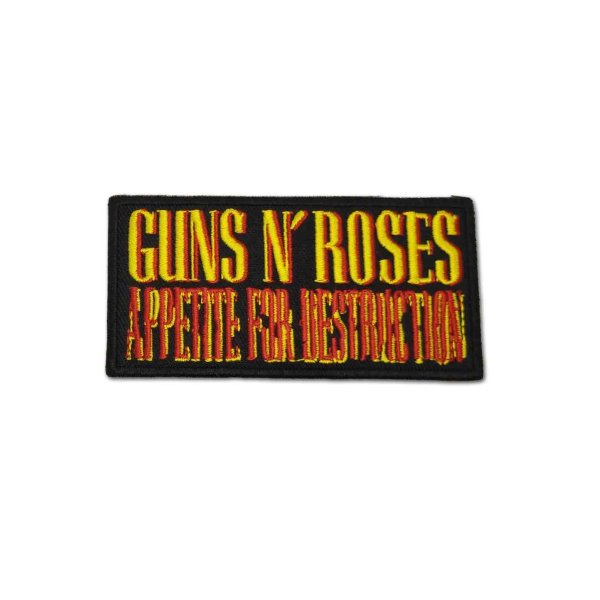 画像1: Guns N' Roses アイロンパッチ／ワッペン ガンズ・アンド・ローゼス Appetite Logo (1)