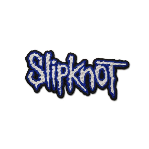 画像1: Slipknot アイロンパッチ／ワッペン スリップノット Cut Out Logo Blue (1)