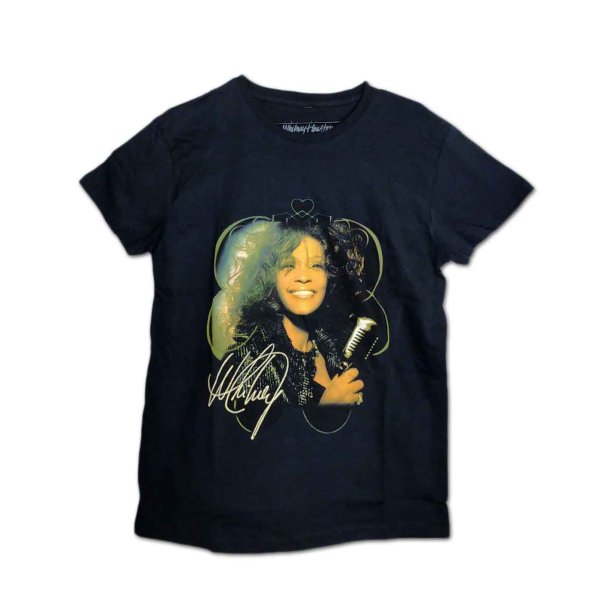 画像1: Whitney Houston Tシャツ ホイットニー・ヒューストン Vintage Mic Photo (1)