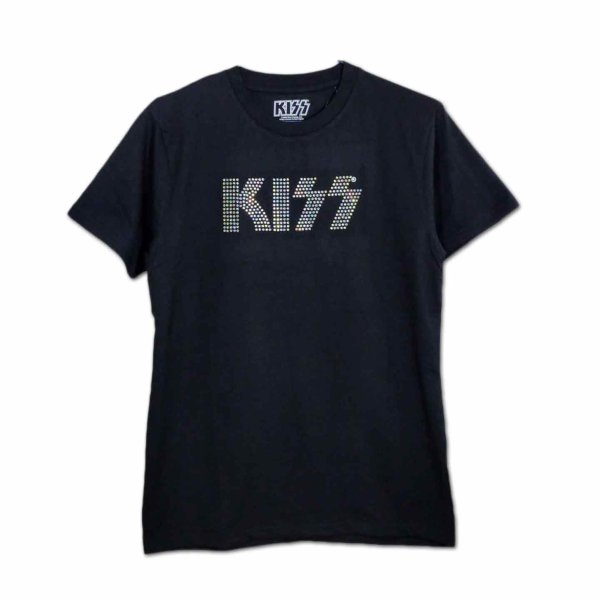 画像1: KISS バンドTシャツ キッス Logo DIAMANTE (1)
