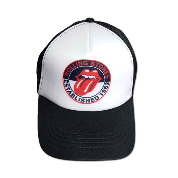 画像1: The Rolling Stones メッシュスナップバックキャップ ローリング・ストーンズ Est 1962 (1)