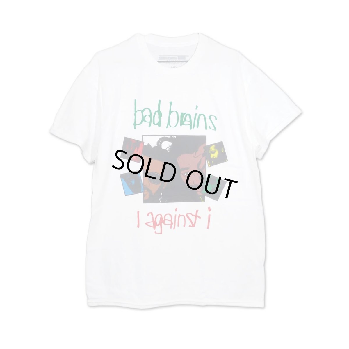 画像1: Bad Brains バンドTシャツ バッド・ブレインズ I Against I WHITE (1)