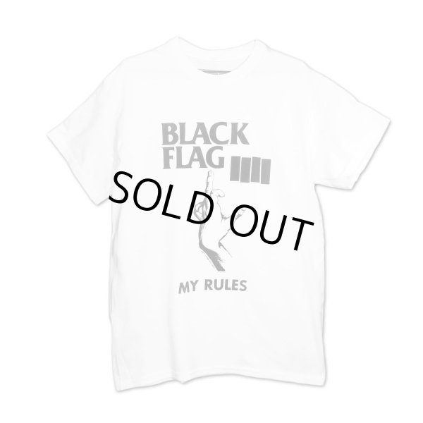 画像1: Black Flag バンドTシャツ ブラック・フラッグ My Rules (1)