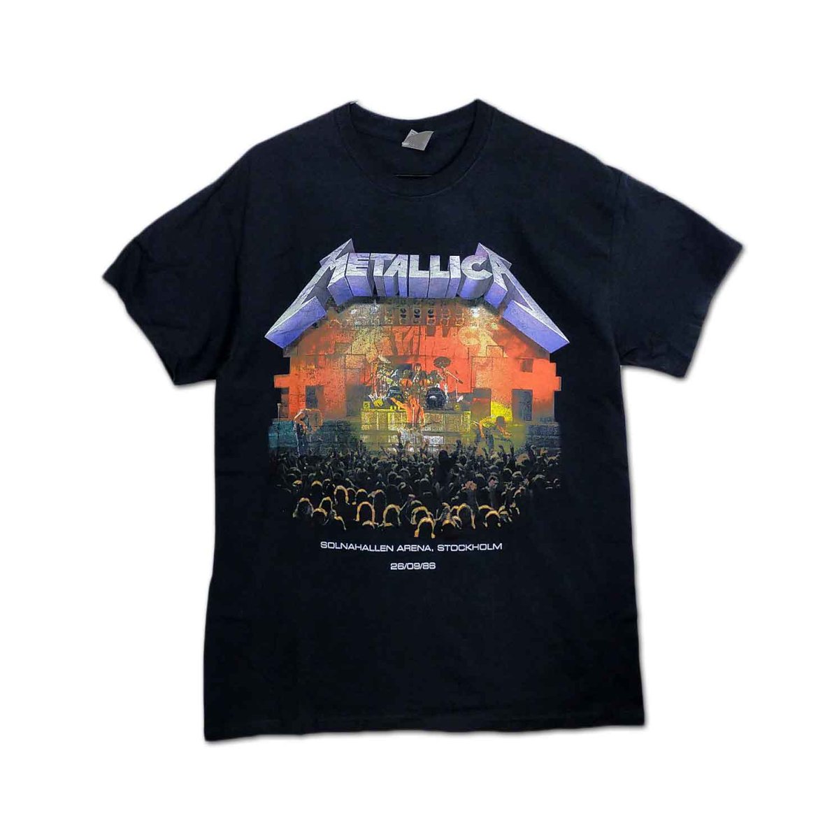 画像1: Metallica バンドTシャツ メタリカ Stockholm '86 (1)