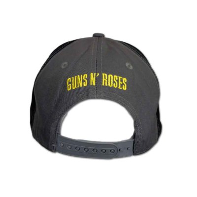 画像1: Guns N' Roses スナップバックキャップ ガンズ・アンド・ローゼス Circle Logo CHARCOAL
