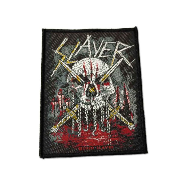 画像1: Slayer パッチ／ワッペン スレイヤー Skull & Swords (1)