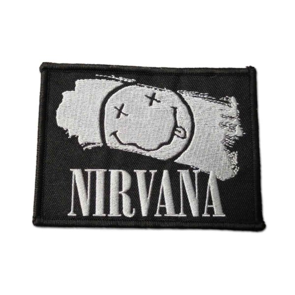画像1: Nirvana アイロンパッチ／ワッペン ニルヴァーナ Smiley Paint (1)