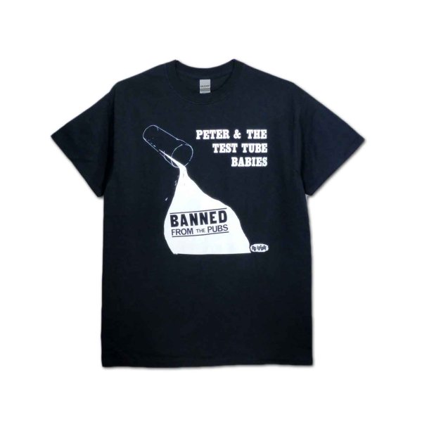 画像1: Peter & The Test Tube Babies バンドTシャツ  ピーター＆ザ・テスト・チューブ・ベイビーズ Banned BLACK (1)