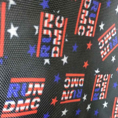 画像1: Run DMC ドローストリングバッグ ランDMC USA Logo