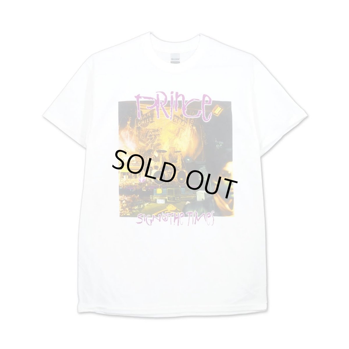 画像1: Prince Tシャツ プリンス Sign O' The Times WHITE (1)