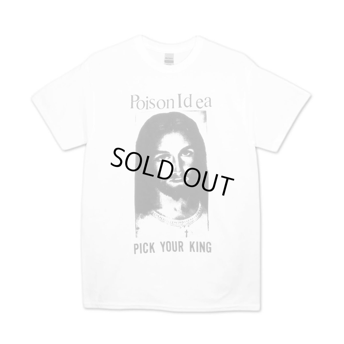 画像1: Poison Idea バンドTシャツ  ポイズン・アイディア Pick Your King WHITE (1)