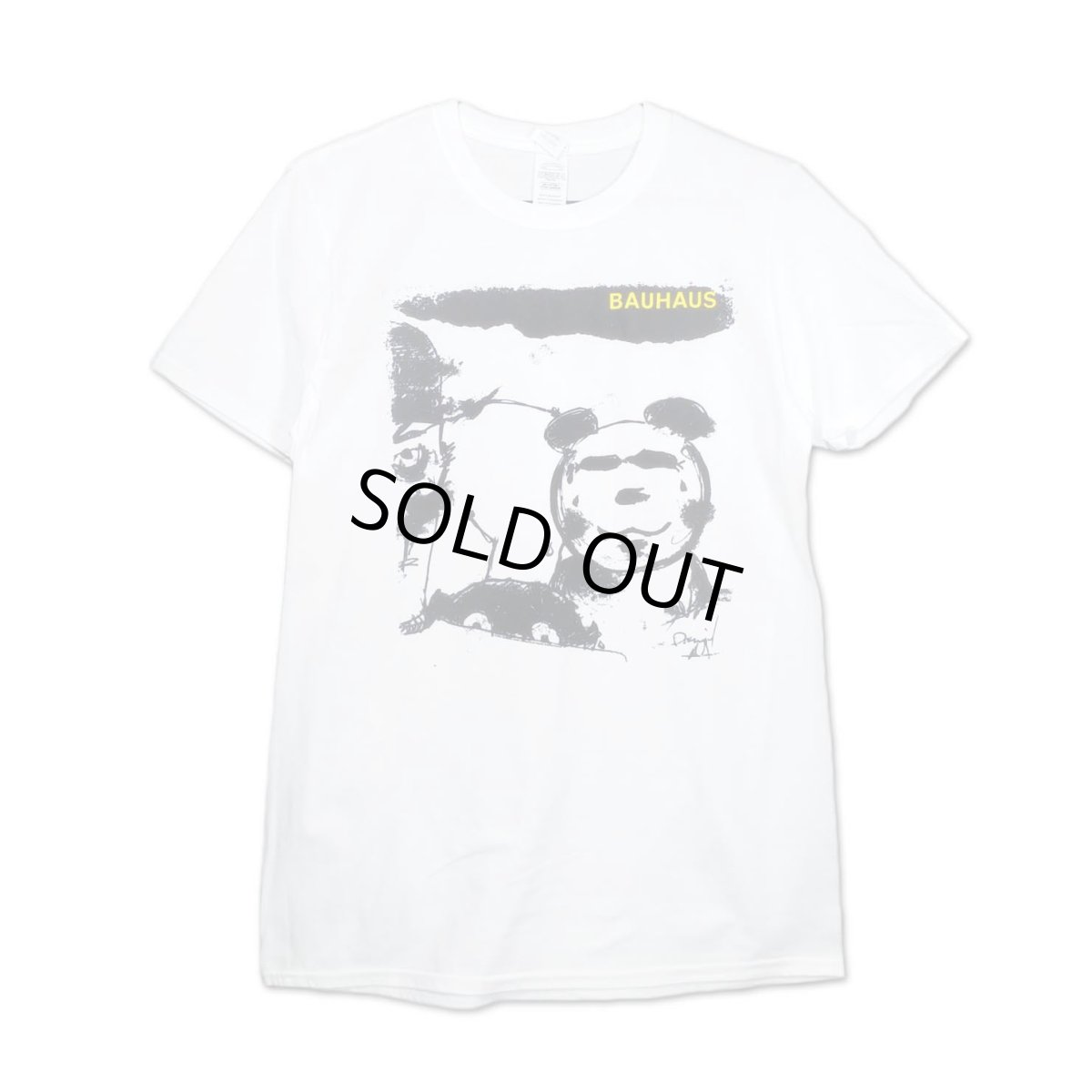 画像1: Bauhaus バンドTシャツ バウハウス Mask WHITE (1)