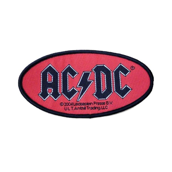 画像1: AC/DC パッチ／ワッペン エーシーディーシー Oval Logo (1)